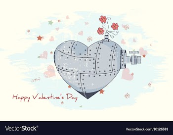 Valentines day background vector image
