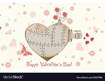 Valentines day background vector image