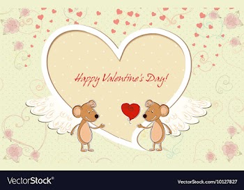 Valentines day background vector image