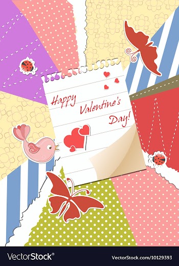 Valentines day background vector image