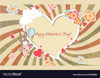 Valentines day background vector image