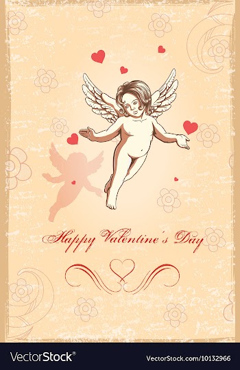 Valentines day background vector image