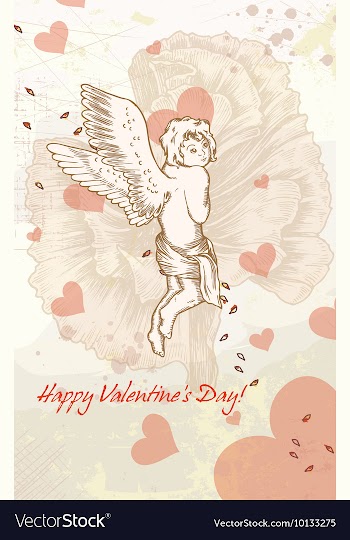 Valentines day background vector image