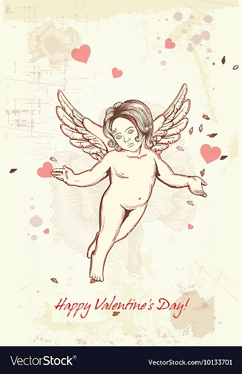 Valentines day background vector image