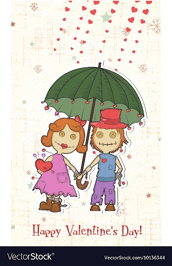 Valentines day background vector image