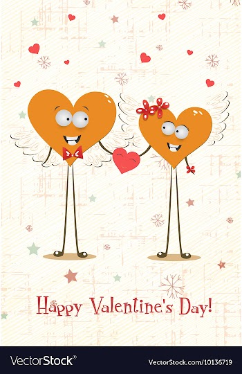 Valentines day background vector image