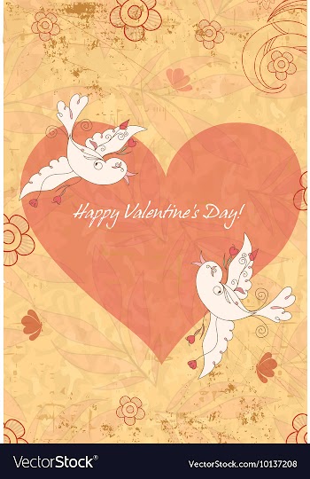 Valentines day background vector image