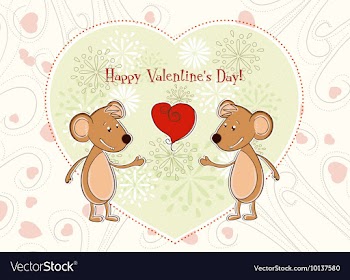 Valentines day background vector image