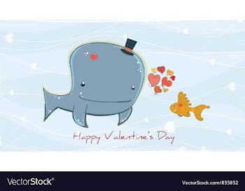 Valentines day background vector image