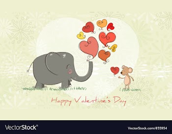 Valentines day background vector image