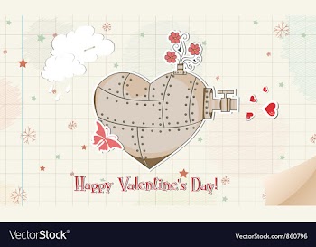 Valentines day background vector image