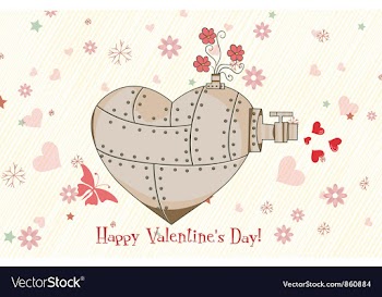 Valentines day background vector image