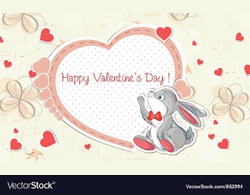 Valentines day background vector image