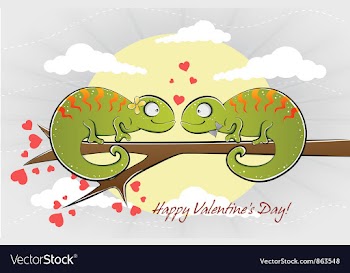 Valentines day background vector image