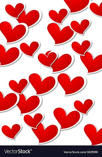 Valentines Day bright background vector image