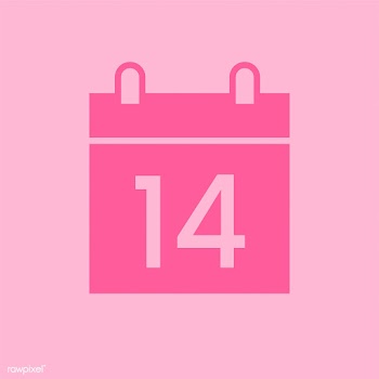 Valentines day calendar graphic icon | Free stock vector - 457445