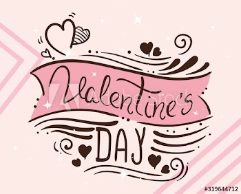 valentines day card with decoration design