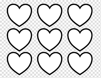 Valentines Day Coloring book Heart , Mini Heart transparent background PNG clipart