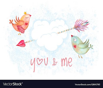 Valentines Day congratulation card vector image