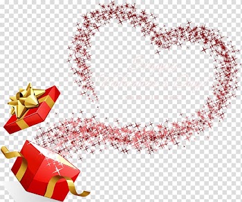 Valentines Day Easter Gift Heart, Gift pattern transparent background PNG clipart