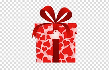 Valentines Day Gift Heart Box, gift box transparent background PNG clipart