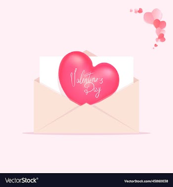 valentines day greeting card letter