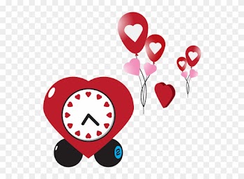 Valentines Day Heart Clip Art - Karte Liebe-sie Herz-uhrvalentines Tages