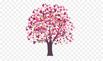 Valentines Day Heart Gift - Colorful Trees 