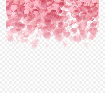 Valentines Day Heart Illustration - Light pink love background vector material 