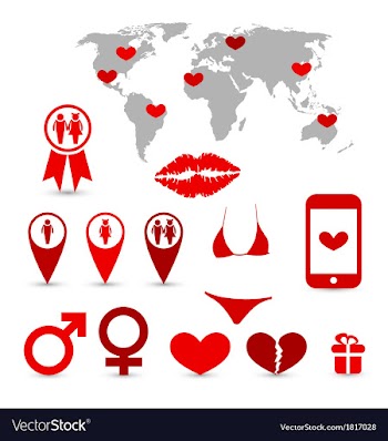  					Valentines Day infographics and design elements vector image														