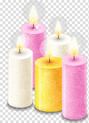 Valentines Day Love Candle, Color candles transparent background PNG clipart