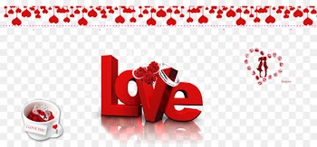 Valentines Day Love Heart - Valentine's Day red material 