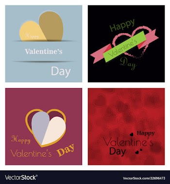 Valentines day party flyer eps10 vector image