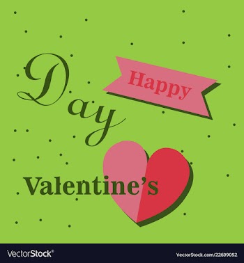 Valentines day party flyer eps10 vector image
