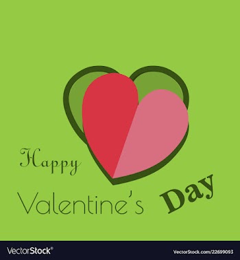 Valentines day party flyer eps10 vector image