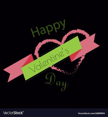 Valentines day party flyer eps10 vector image