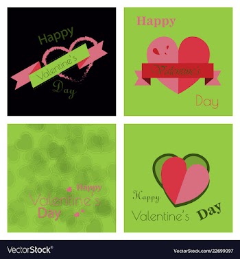 Valentines day party flyer eps10 vector image