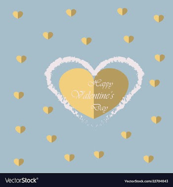 Valentines day party flyer eps10 vector image