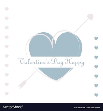 Valentines day party flyer eps10 vector image