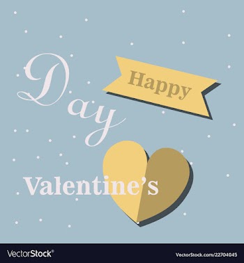 Valentines day party flyer eps10 vector image