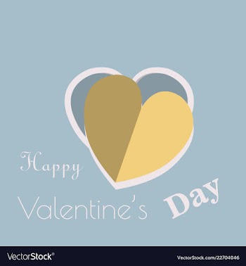 Valentines day party flyer eps10 vector image