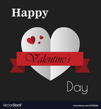 Valentines day party flyer eps10 vector image