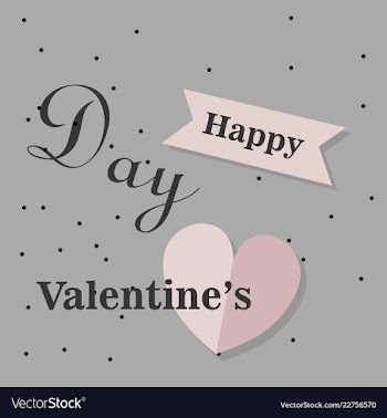 Valentines day party flyer eps10 vector image