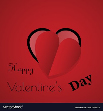 Valentines day party flyer eps10 vector image
