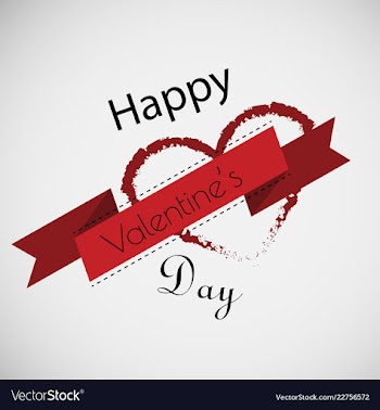 Valentines day party flyer eps10 vector image