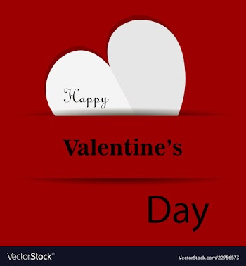 Valentines day party flyer eps10 vector image