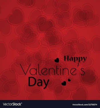 Valentines day party flyer eps10 vector image