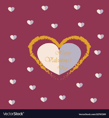 Valentines day party flyer eps10 vector image