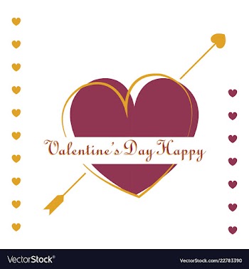 Valentines day party flyer eps10 vector image