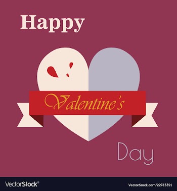 Valentines day party flyer eps10 vector image